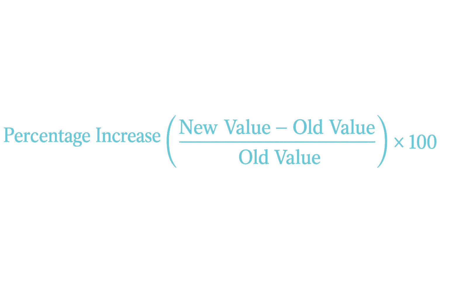 Percentage Increase Formula